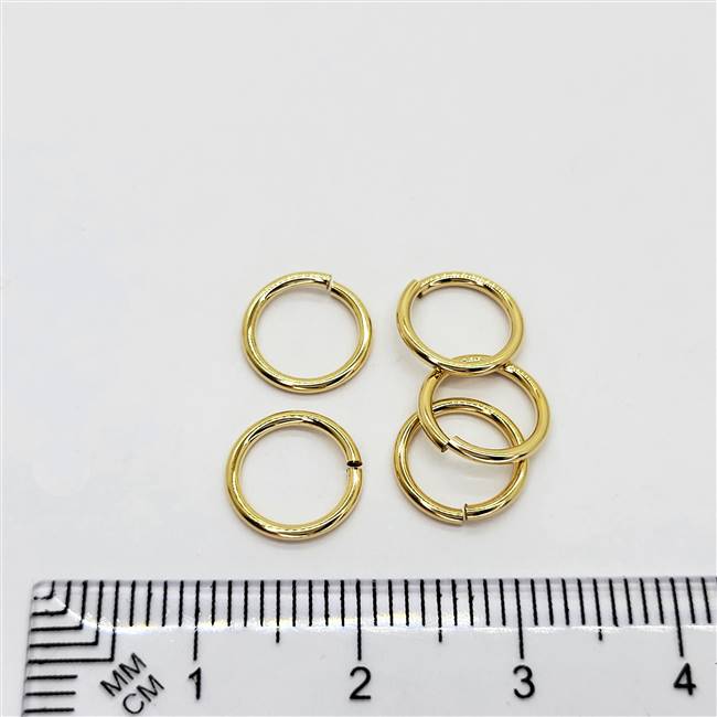 14k Gold Filled Heavy Duty Jumpring - Open 9mm. 18 Gauge