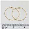 14k Gold Filled DC Beading Hoop. 0.7mm x 30mm