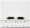 GP Faceted Tube Connector. Tiger Eye