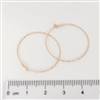 Rose Gold Filled Hoop - Beading 20mm. 1 Pair