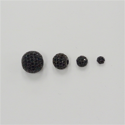 Bead - Round 6mm Black