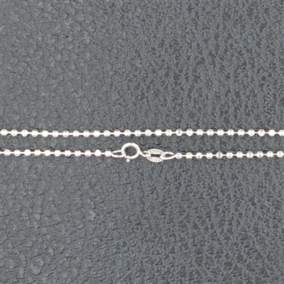 Sterling Silver Chain BALLDC20. 18 Inch