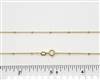 18k Gold over Sterling Silver Chain 444. 18 Inch