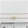 Rose Gold Filled 1.5mm Flat Cable Chain 1020F. 24 Inch