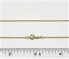 14k Gold Filled Chain 1.0mm Rope. 9R. 18 Inch
