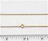 14k Gold Filled Chain 1.3mm Rope. 11R. 16 Inch