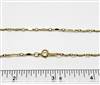 14k Gold Filled Chain 1.3mm Dapped Bar. 20 Inch