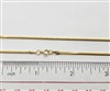 14k Gold Filled Chain 1.5mm Box. 18 Inch