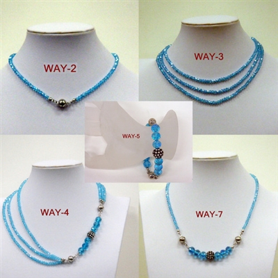 FN201 10 Way Crystal Magnetic Necklaces