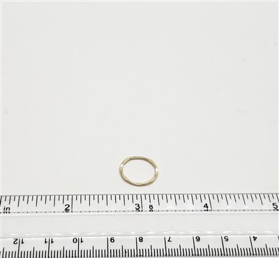 14k Gold Filled Links - Hammered Ring 15mm