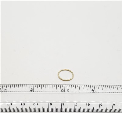 14k Gold Filled Links - Textured Ring 15mm