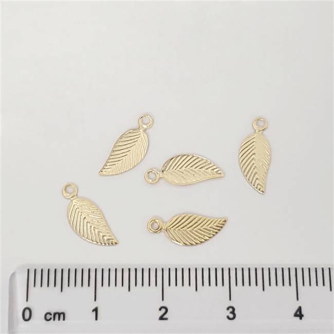 14k Gold Filled Charm - Leaf (L)