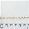 Rose Gold Filled Chain - Cable Chain 3mm Flat