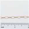 Rose Gold Filled Chain - Oval Long & Short Chain 4mm x 7mm