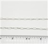 Sterling Silver Chain -  Long & Short Oval Chain 4mm