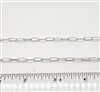 Sterling Silver Chain -  Drawn Cable Chain. 3mm x 8mm