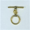 STG-30 13.5mm Ring. Gold Plate over Bali Sterling Silver