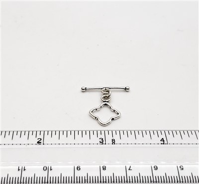 STG-14 14x14mm Ring. Bail Sterling Silver