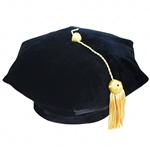 6 Sided Velvet Tam & Bullion Tassel