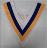 Four Color V-Stoles - White/Royal/Gold/White