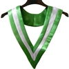 Triple Colour V-Stoles - Emerald Green/White/Emerald Green