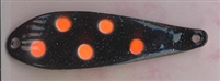 Finish 529<br>BLACK -BLACK WITH ORANGE DOTS