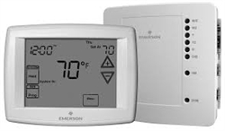 White Rodgers 1F98EZ-1441 Blue Easy Install Universal 4-Wire Programmable Touchscreen Thermostat w/ Outdoor Remote Sensor