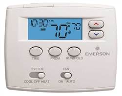 White Rodgers 1F80-0224 24 Hour Programmable Blue Thermostat, 1/1 Single Stage