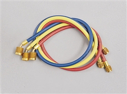 Yellow Jacket 22983 Plus II 1/4" Hose with 45 Deg SealRight Fitting 3pk 36"