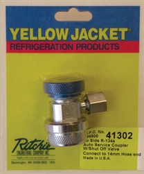 Yellow Jacket 41302 Chrome Lo-Side X 14 Mm R-134A Coupler
