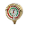 Yellow Jacket 49197 2-1/2" Brass Pressure, 0 - 500 Psi, R-12/22/502, Certified Gauge