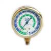 Yellow Jacket 49198 2-1/2" Brass Compound, 30"-0-120* Psi, R-12/22/502, Certified Gauge