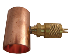 Universal line valves, two styles - a flared or straight end copper piece