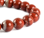Natural Red River Jasper Gemstone Beads