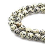 Natural Dalmatian Jasper Gemstone Beads