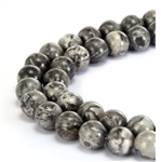 Natural Landscape Jasper Gemstone Beads