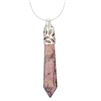 Rhodochrosite Healing Point Reiki Chakra Gemstone Necklace