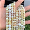 Natural Yellow Fire Agate Gemstone Beads