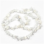 Smooth Chip Howlite Gemstone Beads