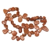 Teardrop Gold Sand Gemstone Beads