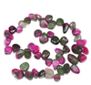 Teardrop Red Emerald Gemstone Beads