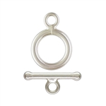 Sterling Silver Round Toggle Clasp