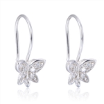 Sterling Silver Butterfly Earring Hook