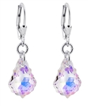 Sterling Silver Dangle Earrings with Swarovski Crystal