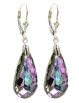 Sterling Silver Dangle Earrings with Swarovski Crystal