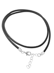 sterling silver leather cord