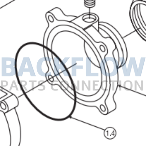 1" Febco 850 & 860 Tail Piece - Backflow Prevention Repair Parts