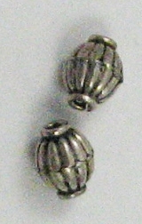Antique Sterling Silver Barrel Beads 1pc