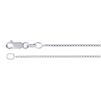 24 inch Sterling Box Chain Necklace with Spring Clasp