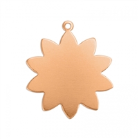 Flower Copper Blank 1.25"  18ga